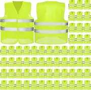 [Mepase] Reflective Safety Vests High Visibility Mesh Security Vest Work Vest with Silver Strip for Men Women Construction