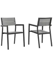 Modway Outdoor Maine Dining Armchair Outdoor Patio Set Of 2