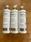 3 Dove Hair Therapy Breakage Remedy Shampoo 13.5oz Nutrient Lock Serum