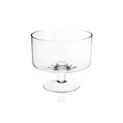 Elegant Modern Murano Style Art Glass Centerpiece Jupiter Trifle Bowl, 9 Inches