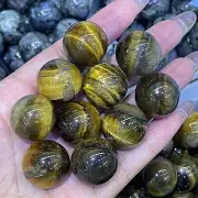 10pc Natural Tiger's Eye jasper quartz ball carved crystal 20mm sphere healing