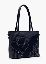 [Taking Shape] Taking Shape Heart And Star Shoulder Bag in Indigo - Women's Accessories Indigo