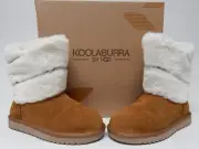 Koolaburra by UGG Dezi Short Sz 6 M EU 37 Women's Mid Calf Winter Boots Chestnut