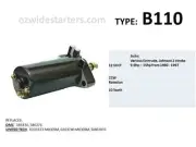 Evinrude / Johnson starter motor suits 9.9hp - 15hp 2 strokes from 1985 - 1993