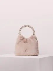 betty faux fur swag bag