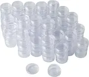 Bekith 108 set Clear Empty 3 Gram/ 3ML Plastic Pot Jars, Cosmetic Containers With Lids