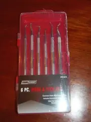 6 PC HOOK & PICK SET - TOOL SHOP (LBLK-1)