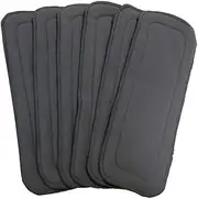 Vaguelly Nappy for Baby Bamboo Charcoal Fiber Diaper Liners 2-Piece Set Breathable Quick-Drying and