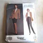 Vintage Sewing Pattern Vogue Paris Original Yves Saint Laurent # 2957 12-14-16