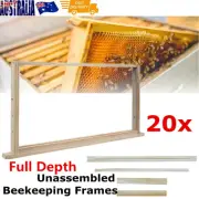 20 x Full Depth Unassembled Beekeeping Frames Bee Hive Frame Timber Wood Beehive
