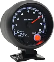 SKMWLMRAJ 3.75" (95mm) Auto Gasoline Engine Car 4.6.8 Cylinder Tachometer Gauge High Speed Stepping Motor 8000 RPM Meter Automobile Tachometer