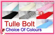 1.4m x 36m Soft Wedding Tulle Bolt Roll Fabric Material Dress Drape Swag Pew Bow