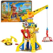 Paw Patrol - Rubble & Crew Bark Yard Crane Tower Playset With Rubble Action F...