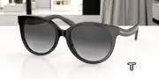 COACH HC8321 50028G Black Light Grey Black Gradient 55 mm Women's Sunglasses
