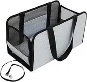 Vomeko Pet Car Seat Travel Bags, Center Console Dog Car Seat,Detachable Console Dog Car Seat,Foldable Pet Safety Booster Seat with Pillow,with Pillow,for Small Dogs