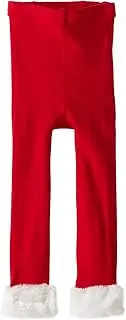 [Jefferies Socks] Girl's 2-6X Faux Fur Footless Tights