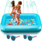 Splashie Splash Pool with Sprinkler System Pads for Toddlers and Kid 82" XXL