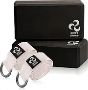 2-Pack or 5-Pack Yoga Exercise Adjustable Straps 8Ft | Bonus eBook | with Durable D-Ring for Pilates & Gym Workouts | Hold Poses, Stretch, Maintain Balance