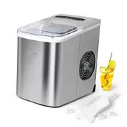 Machine Countertop, 26lb Ice Per Day, Large or Small Ice Black Ice Maker