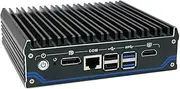 HUNSN Micro Firewall Appliance, Mini PC, OPNsense, VPN, Router PC, Celeron J6412, RX15, AES-NI, SIM Slot, COM, 4 x Intel 2.5GbE LAN, HDMI, DP, TPM2.0, Vesa Mount, 16G RAM, 512G SSD