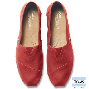 TOMS 經典帆布懶人鞋 男款 001001A07RED（紅）