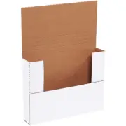 11 1/8" X 8 5/8" X 2" White Easy-Fold Mailers (50 Per Bundle)