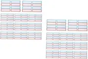 SHINEOFI 2sets Label Stickers Mail Labels Stickers Address Self-Adhesive White 20pcs*2
