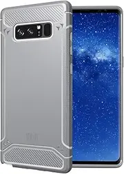 Galaxy Note 8 Case, TUDIA Carbon Fiber Design Lightweight [TAMM] TPU Bumper Shock Absorption Cover for Samsung Galaxy Note 8 (Gray)