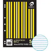 50 Pack Olympic A4 14mm Dotted Thirds Loose Leaf Refills