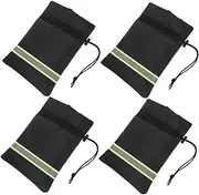 KONTONTY 4 Pcs Cover Socks Winter Hose Bib Covers Taps Spigot Backflow Covers Water Spigot Cover Insulated Spigot Covers Hose Winter Cover Hose Cover 210d Oxford Cloth Black