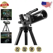 Maksutov-Cassegrain Telescope for Adults - 60mm Aperture, 830mm Portable Design