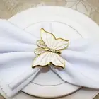 4pcs Napkin Holder Butterfly Shape Table Decoration Home Dinner Napkin Holder