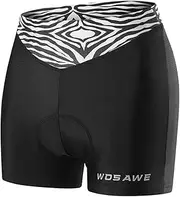 [F Fityle] yuksok Women's Cycling MTB Liner Padded Bike Shorts High Waist Bicycle Biking