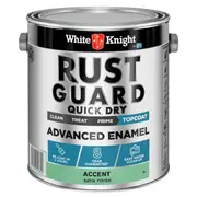 White Knight 4L Accent Satin Rust Guard Quick Dry Advanced Enamel Paint
