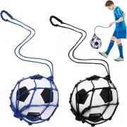 TOBWOLF 2PCS Football Kick Trainer Soccer Ball Net Kicker, Fits Ball Size 3, ...