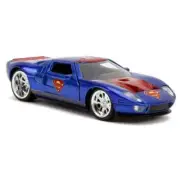 Jada Toys - Superman - Ford GT 2005 1:32 Scale Hollywood Ride Diecast Model R...