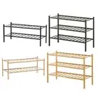 Shoe Organizer Shoe Stand Lightweight Bamboo Corner Display Rack Large Capacity