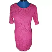 NWT Lace Barbiecore Dress by Nina Leonard