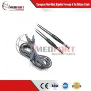 European Non-Stick Bipolar Forceps & 3m Silicon Cable Electro Instruments Premiu