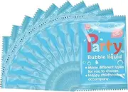 Bubble Solution Refill Concentrate - 10 Pack of 10ml Bubble Machine Refill Liquid | Convenient Kids Toys, Safe Favor, Portable Water Soapbar Liquid for Boys and Girls