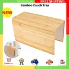 New Arm Rest Tray Flexible Couch Placemat Bamboo Table Natural Holder AU