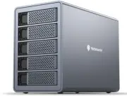5 Bay Hard Drive Enclosure, Aluminum USB3.0 3.5" HDD Enclosure for 3.5/2.5 Inch