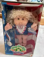 NEW In Box Cabbage Patch Kids Olympikids Blond Doll Rose 1996 Olympics