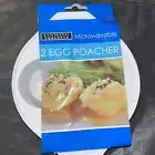 Cooking Concepts Microwaveable 2 Egg Poachers. New In Package