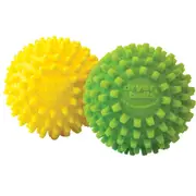 2pc D.line Laundry Clothes Fabric Softener Dryer Balls Set Green/Yellow