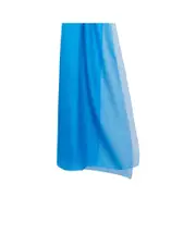 Silk chiffon stole One size light blue