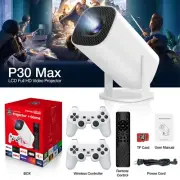 Salange P30 Max Mini Game Projector – 1080P 4K Home Theater & Outdoor Movie