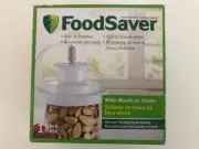 NEW! FOODSAVER WIDE MOUTH CANNING JAR SEALER VACUUM PACKAGING ACCESSORY