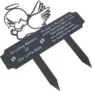 Toddmomy Memorial Name Plate Cemetery Plaque Stand Durable Grave Marker for Outdoor Grave Site Decoration Timeless Remembrance Stake for Graveyard Easy Installation for All Skill Levels