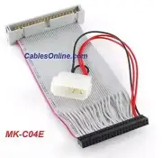 4 inch 40-Pin Male to 44-Pin Female IDE Cable, MK-C04E